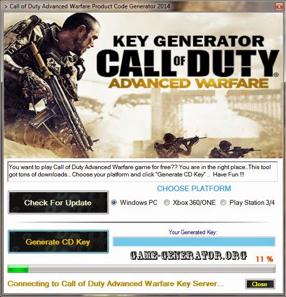 Call Of Duty Advanced Warfare Key Generator &